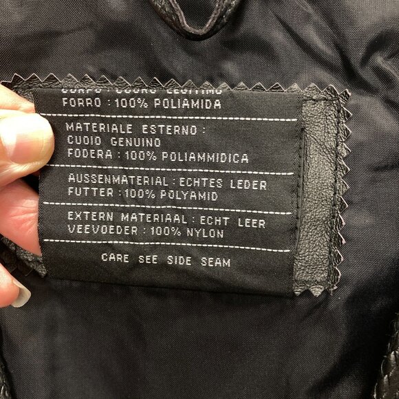 Harley Davidson Black Leather Biker Vest, Women's Large, Embroidered Logo, NEW - Picture 4 of 12